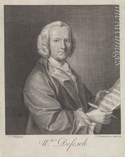 Morellon de la Cave François - Porträt von Komponist Willem de Fesch (1687-1761)