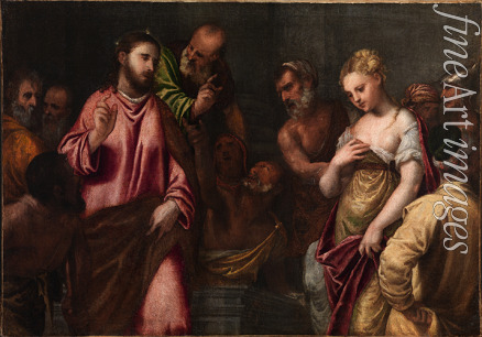 Polidoro da Lanciano - Christus und die Sünderin
