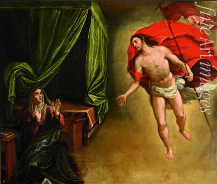 Navarrete Juan Fernández de - Die Erscheinung Christi vor seiner Mutter