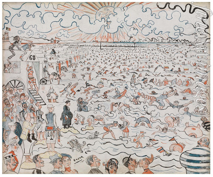 Ensor James - The Baths at Ostend