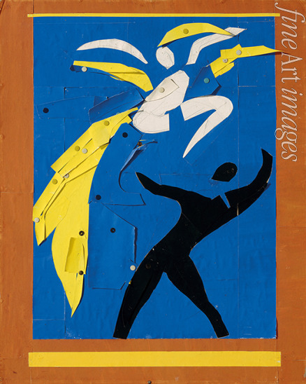 Matisse Henri - Zwei Tänzer (Deux danseurs). Vorhangentwurf zum Ballett Rouge et Noir von Léonide Massine