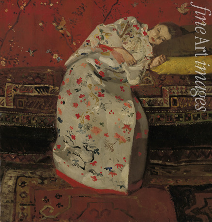 Breitner George Hendrik - Mädchen im weißen Kimono