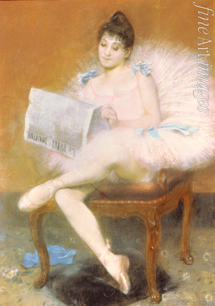 Carrière-Belleuse Pierre - Sitzende Ballettänzerin