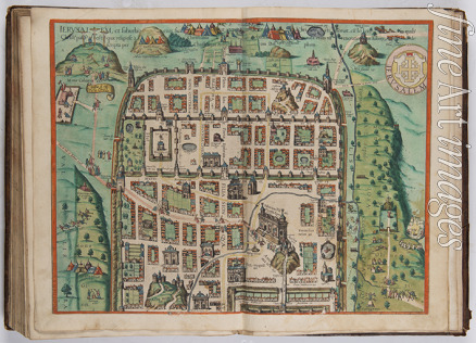 Hogenberg Frans - Plan von Jerusalem (Aus: Civitates Orbis Terrarum)