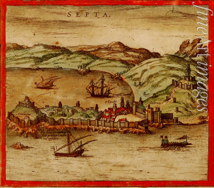 Hogenberg Frans - Ceuta (From Civitates Orbis Terrarum)