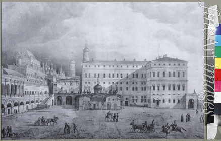 Cadolle Auguste Jean Baptiste Antoine - The old Tsar's palace in the Moscow Kremlin