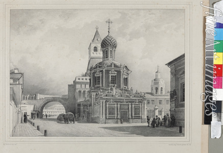 Gaertner Johann Philipp Eduard - Die Kirche der Ikone der Gottesmutter von Wladimir am Wladimir-Tor (Nikolaus-Tor) des Kitai-Gorod