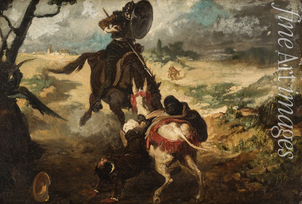 Jiménez Aranda José - Szene aus Don Quijote von M. de Cervantes