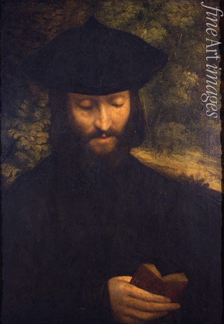 Correggio - Porträt eines lesenden Mannes