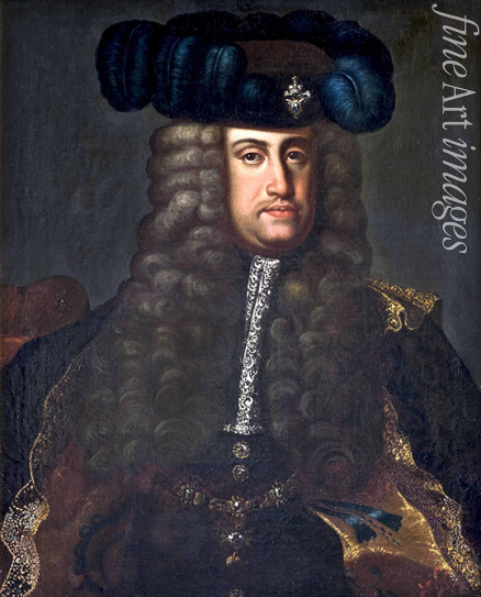 Auerbach Johann Gottfried - Porträt von Karl VI. (1685-1740), römisch-deutscher Kaiser und Erzherzog von Österreich