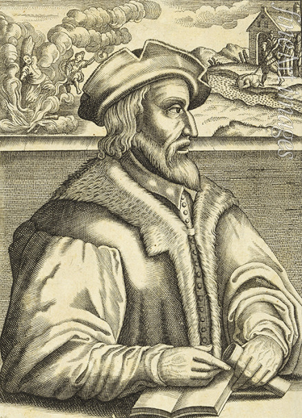 Sichem Christoffel van - Balthasar Hubmaier, burned for heresy in Vienna