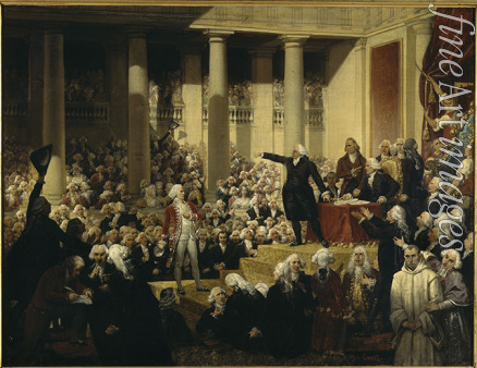 Court Joseph-Désiré - Mirabeau vor dem Marquis de Dreux-Brézé am 23. Juni 1789