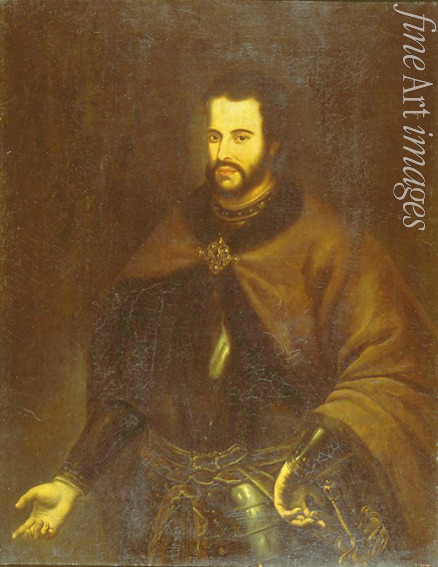 Russischer Meister - Porträt des Zaren Iwan V. Alexejewitsch (1666-1696)