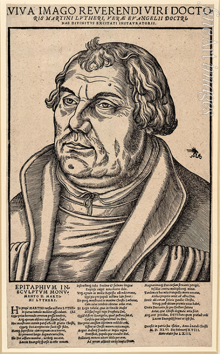 Cranach Lucas der Jüngere - Porträt von Martin Luther (1483-1546)