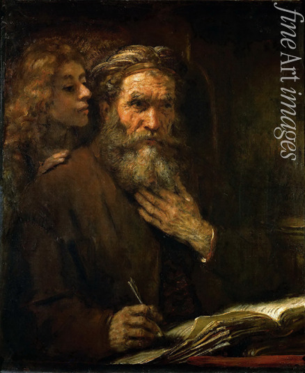 Rembrandt van Rhijn - The evangelist Matthew and the angel