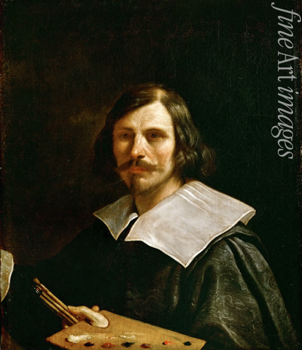 Guercino - Self-portrait with Palette