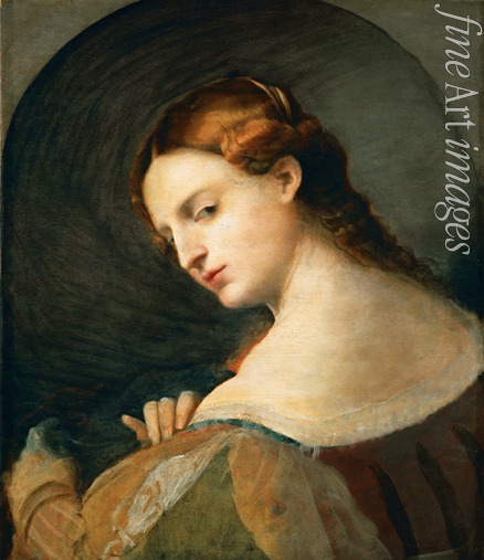 Palma il Vecchio Jacopo der Ältere - Bildnis einer jungen Frau im Profil 