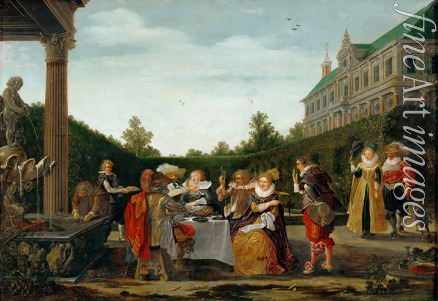 Velde Esaias van de - Feast in the castle park