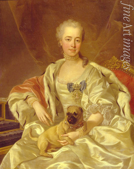Van Loo Louis Michel - Portrait of Countess Ekaterina Dmitrievna Golitsyna (1720-1761), née Cantemir
