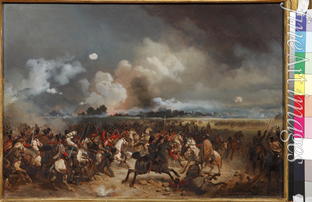 Willewalde Gottfried (Bogdan Pavlovich) - The hussars on the attack during the storming of Warsaw on September 1831