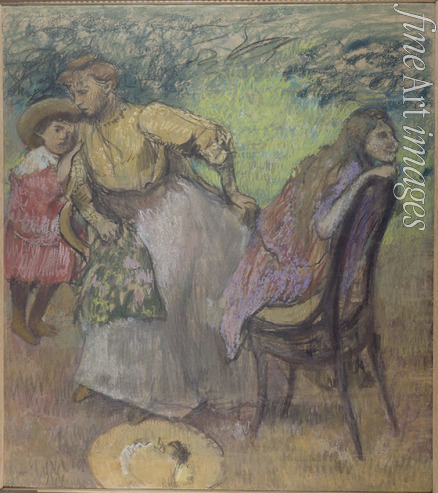 Degas Edgar - Madame Alexis Rouart und ihre Kinder