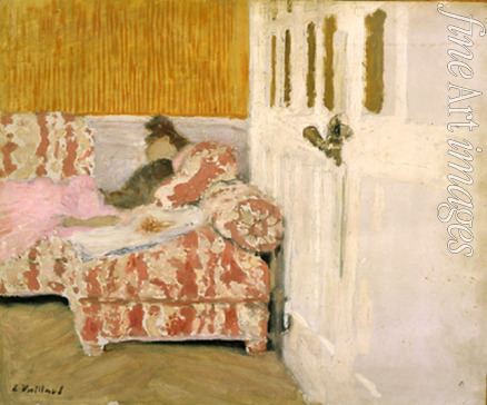 Vuillard Édouard - Auf dem Sofa (Weißes Zimmer)