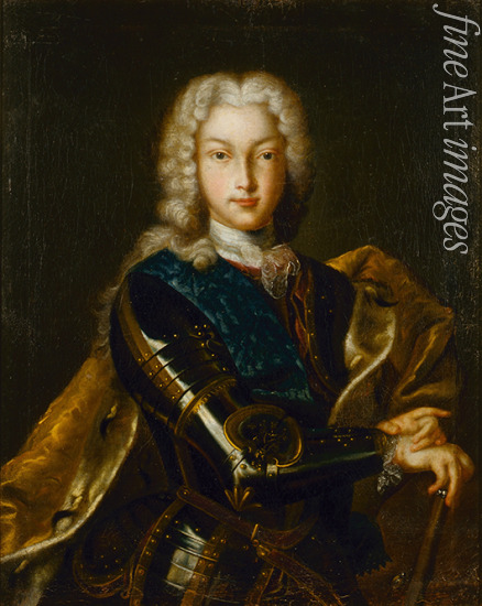 Unbekannter Künstler - Porträt des Zaren Peter II. von Russland (1715-1730)