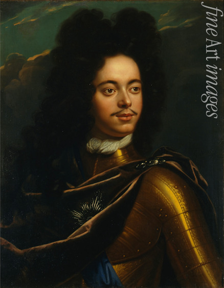 Schalcken Godfried Cornelisz - Portrait of Emperor Peter I the Great (1672-1725)