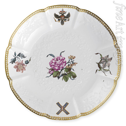 Eberlein Johann Friedrich - Plate from the Order of Saint Andrew Service. Given by Augustus III of Poland and Saxony to Empress Elizabeth of Russia in 1745