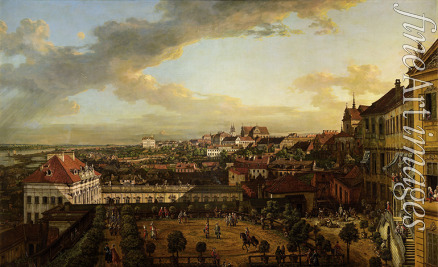 Bellotto Bernardo - Blick auf Warschau von der Terrasse des Königsschlosses aus