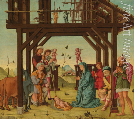 Ercole de' Roberti (Ercole Ferrarese) - The Adoration of the Shepherds