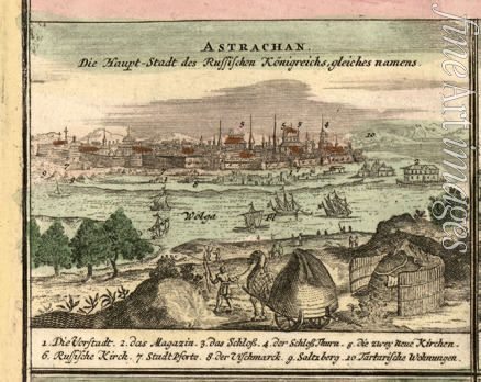 Homann Johann Baptist - Map of Astrakhan