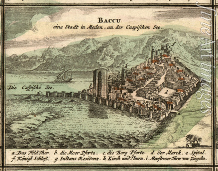 Homann Johann Baptist - Karte von Baku
