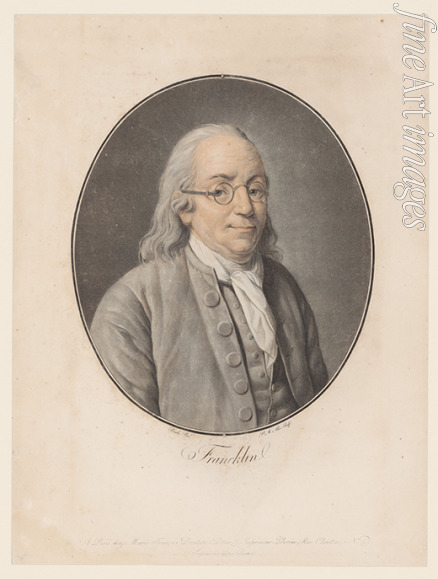 Alix Pierre-Michel - Portrait of Benjamin Franklin 