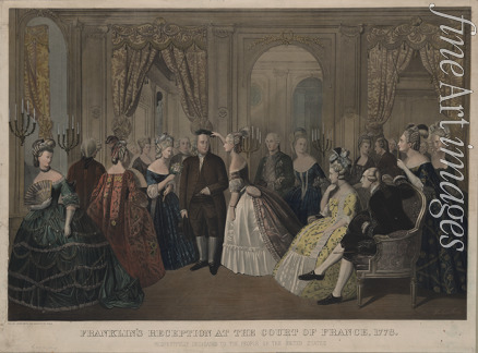 Hohenstein Anton - Franklin's reception at the court of France, 1778