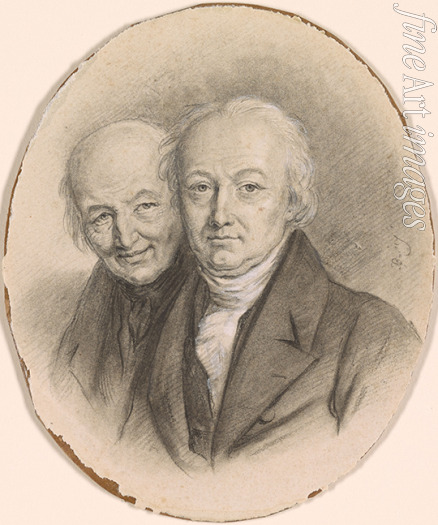 Boilly Louis-Léopold - The Montgolfier Brothers