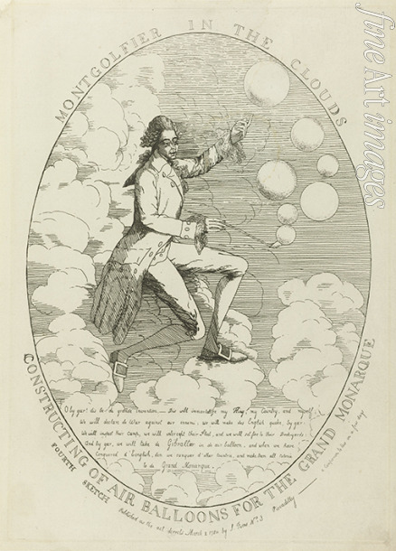 Anonymous - Montgolfier in the clouds. Constructing of air balloons 