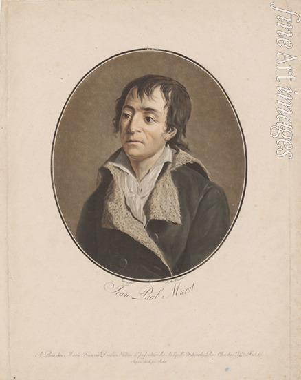 Alix Pierre-Michel - Porträt von Jean-Paul Marat (1743-1793)