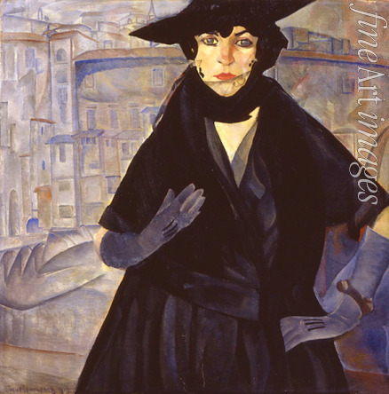 Grigoriev Boris Dmitryevich - A lady in Black