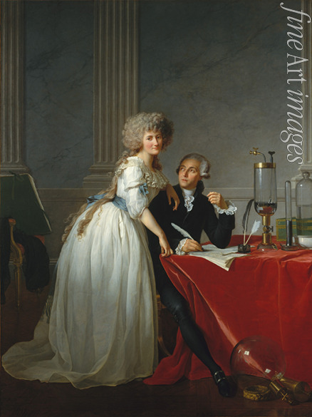 David Jacques Louis - Antoine-Laurent Lavoisier (1743-1794) and His Wife 