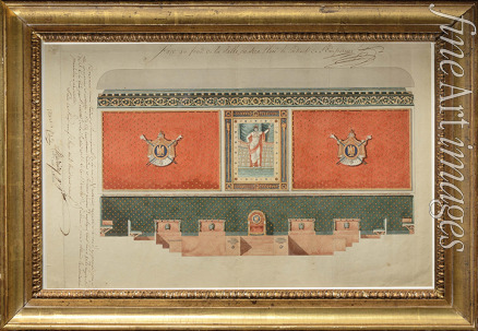 Fontaine Pierre François Léonard - Entwurf der Dekoration der Großen Kammer von Kassationsgerichtshof