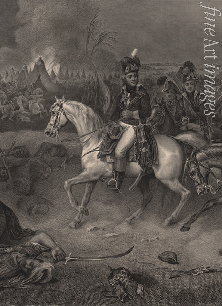 Langlois Jean-Charles - General Jean-Baptiste Kléber (1753-1800) in der Schlacht bei Heliopolis