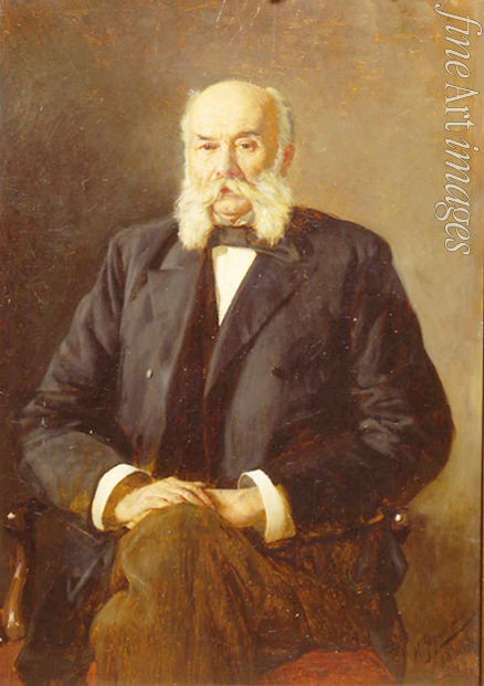 Yaroshenko Nikolai Alexandrovich - Portrait of the author Ivan Goncharov (1812-1891)