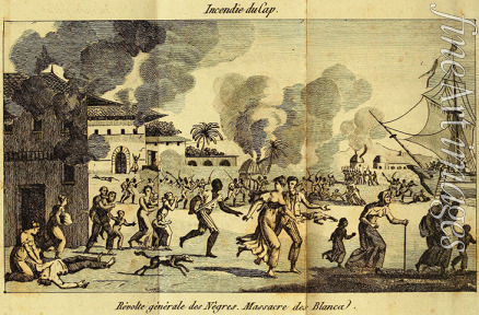 Anonymous - The Haitian Revolution. Slave rebellion on the night of 21 August 1791