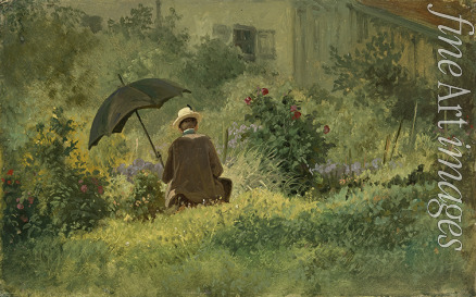 Spitzweg Carl - The painter in the garden