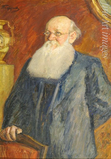 Pasternak Leonid Ossipowitsch - Porträt des Revolutionärs Fürst Pjotr A. Kropotkin (1842-1921)