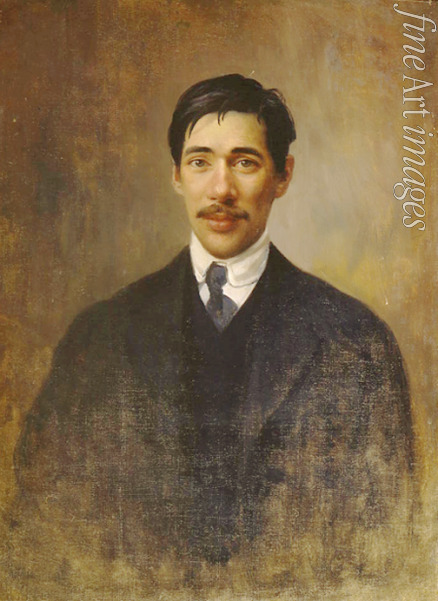 Parchomenko Iwan Kirillowitsch - Porträt von Schriftsteller Kornej Iwanowitsch Tschukowski (1882-1969)