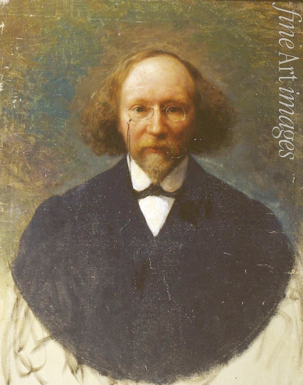 Parchomenko Iwan Kirillowitsch - Porträt des Schriftstellers Wjatscheslaw Iwanow (1866-1949)