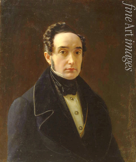 Tyranov Alexei Vasilyevich - Portrait of Vladimir Ivanovich Panayev (1792-1859)