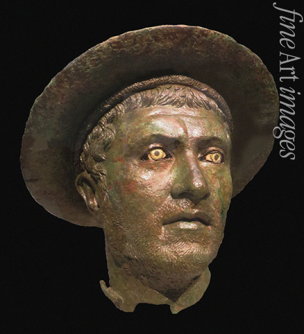 Klassische Antike Kunst - Kopf eines Mannes mit einer Kausia. (König Philipp V. von Makedonien)